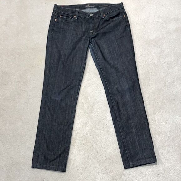 7 for all mankind Roxanne jeans size 30. Waist 34”, rise 9”, inseam 27” - Picture 1 of 11